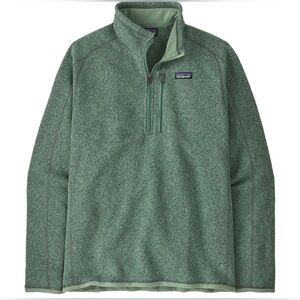 Patagonia Sage Green Quarter-Zip Fleece
